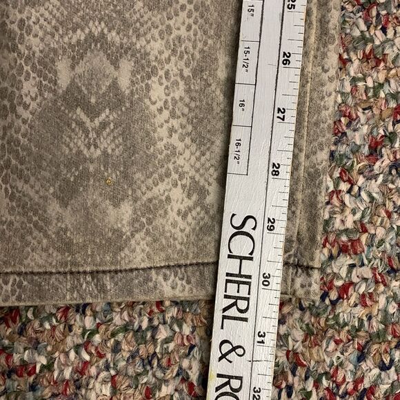 Basler Julienne European Tan Cotton Snake Print High Rise Skinny Jean Size 18 - Picture 13 of 16